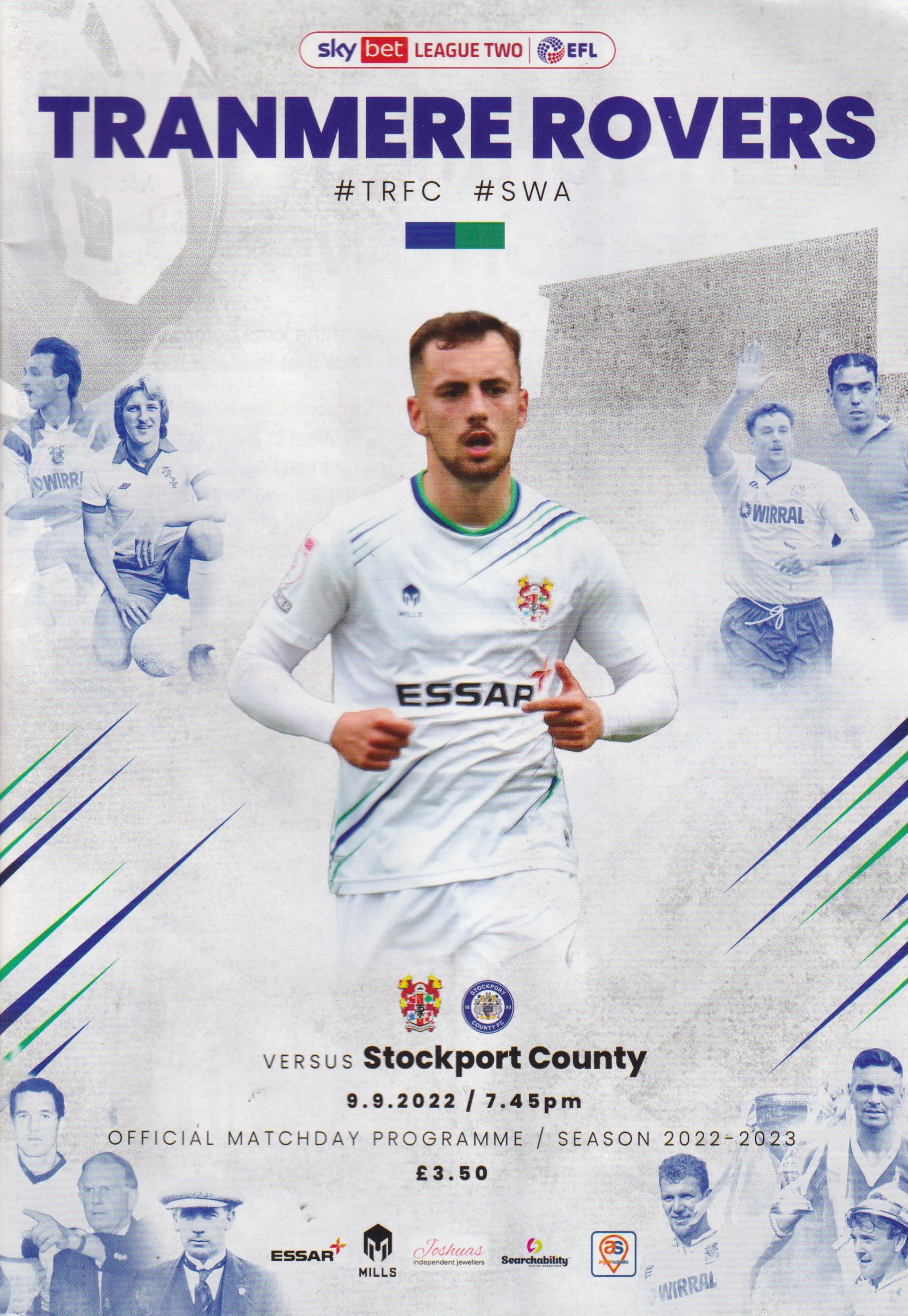 Tranmere Rovers v Stockport County match programme